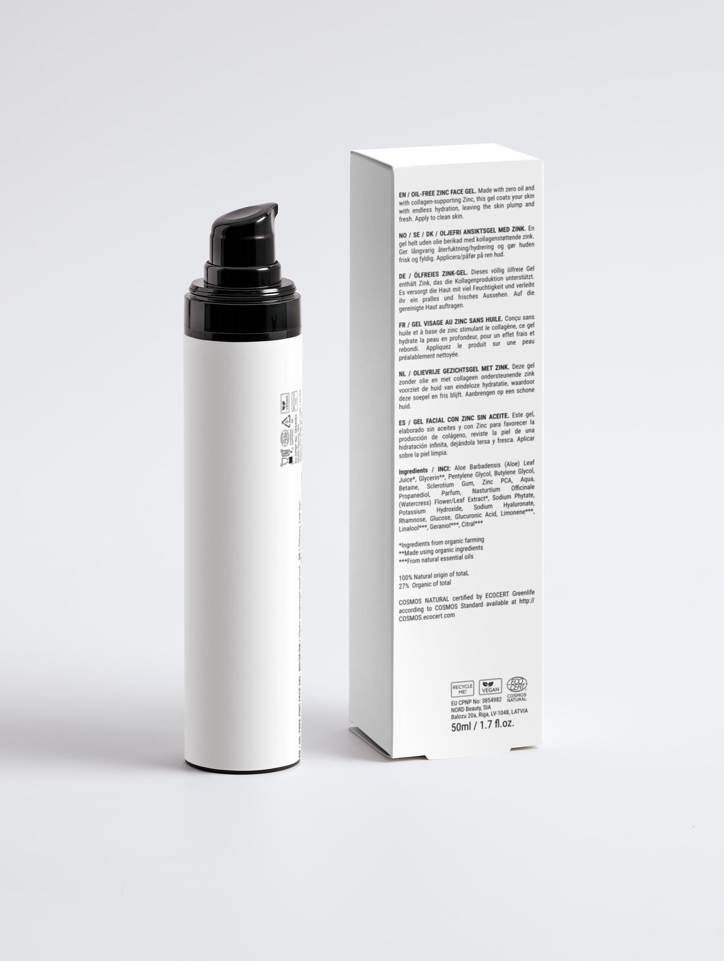 Oil-Free Zinc Face Gel for Men